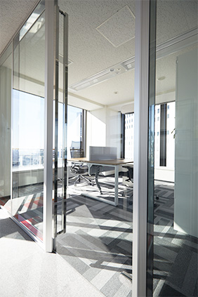 Glass Panel Partition