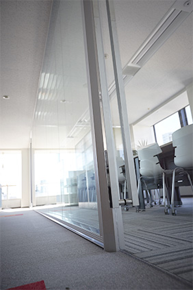 Glass Panel Partition