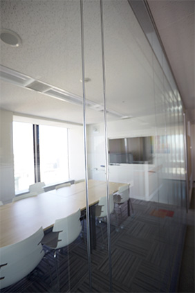 Glass Panel Partition