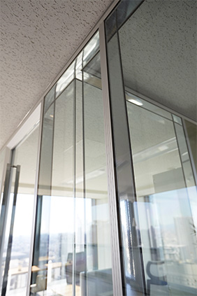 Glass Panel Partition