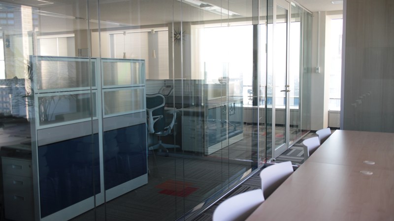 Glass Panel Partition