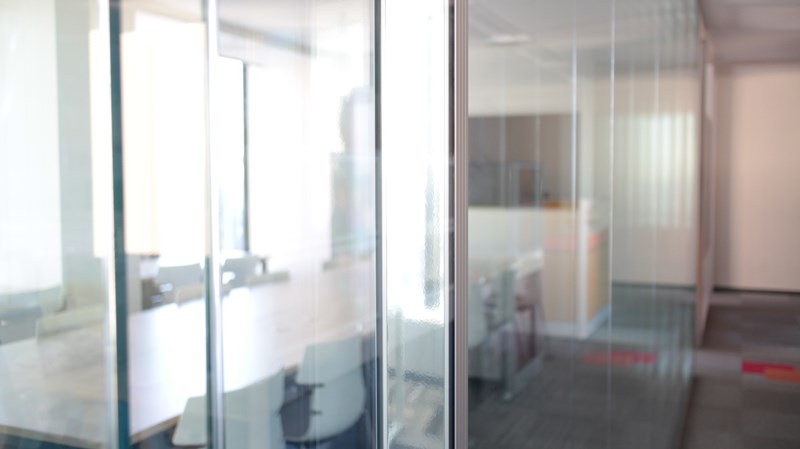 Glass Panel Partition