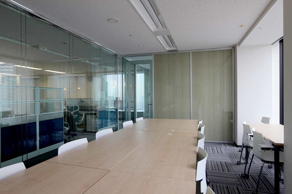 Glass Panel Partition